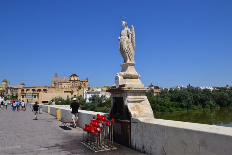 Roman Bridge Cordoba Statue of the Archangel Raphael